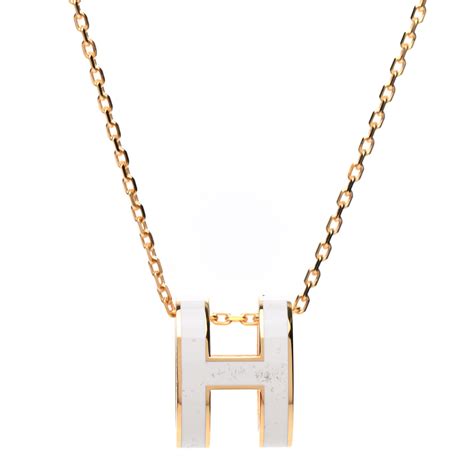 hermes pop|hermes pop h necklace gold.